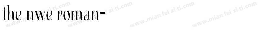 the nwe roman字体转换